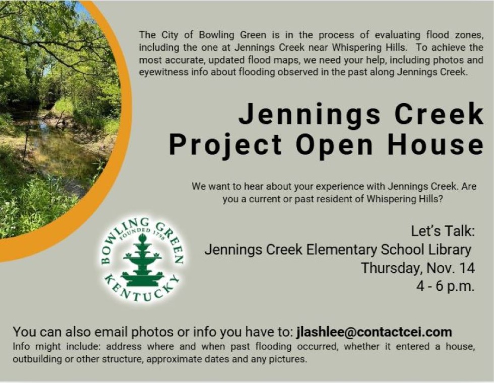 Information, Photos Sought Regarding Historic Flooding of Jennings Creek