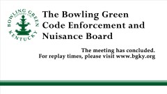 02/25/2025 Code Enforcement and Nuisance Board Meeting