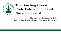 7/23/2024 Code Enforcement & Nuisance Board Meeting